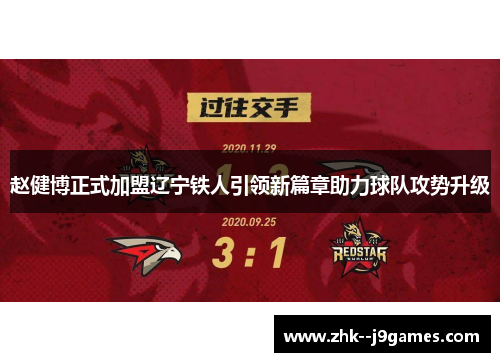 赵健博正式加盟辽宁铁人引领新篇章助力球队攻势升级